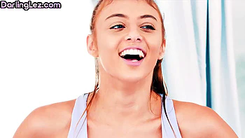 Tiny blonde pussyfingered by her GF