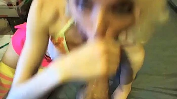 Skinny Blonde cam show 1: Blowjob, Amateur  Xnxx Porn