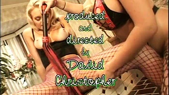 Hot lesbian sluts riding with strapon