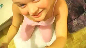 Cute Canadian babydoll sucks cock ft. Christine Young: Blowjob, Blonde  Cumshot Porn