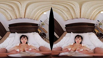 Hot sex with short hair japanese babe: Blowjob, Cowgirl  Pov VR Porn