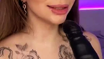 Adrianna Savu rails faux-cock between enormous mounds - super fuckin hot