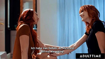 ADULT TIME - Aidra Fox Seduces Bestie Kenna James For ROMANTIC LESBIAN FUCK! GERMAN SUBTITLES: Porn