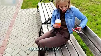 I met a cutie in the park, and she turned out to be a nymphomaniac and dragged me to her for sex: Porn