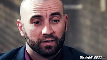 Teen student kneels while her teachers take out their cocks