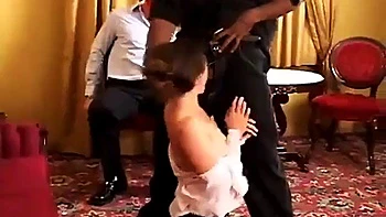 Lena Ramon hot milf fuck with black for saving her husband: Big Tits, Blowjob  Brunette Porn