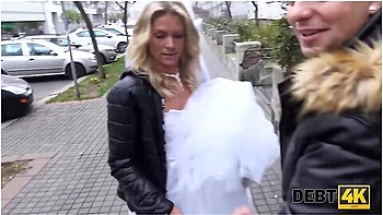 Big Debts Are The Reason Why The Girl Gets Fucked In The Presence Of The Groom