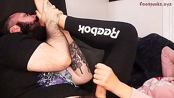 Cute Teen 18+ Girl Enjoys Foot Fetish