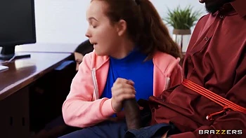 Red Eviees Threesome At The Bank With A Bbc - Lucy Lotus, Red Lucy And Damion Dayski