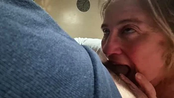 Blonde MILF HeyitsJulia Deep Throat Cock and Swallow Cum Like a Thanksgiving Turkey