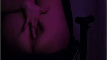 Fucking My Pussy With Long Two-side Dildo