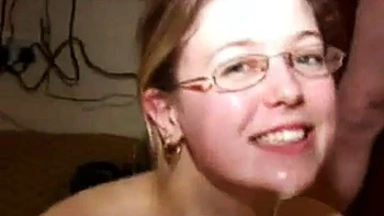 Trinity tries Bukkake: Blowjob, Hardcore  Amateur Porn