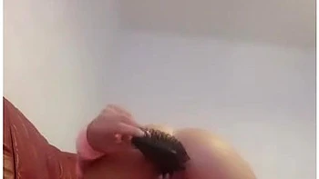 British Chav Fucks Her Pussy Hardcore Mums Brush . Eats Her Creamy Squirt