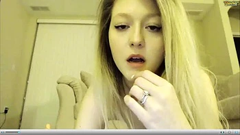 Hot Wife Hottie: Amateur, Blonde  Masturbation Porn