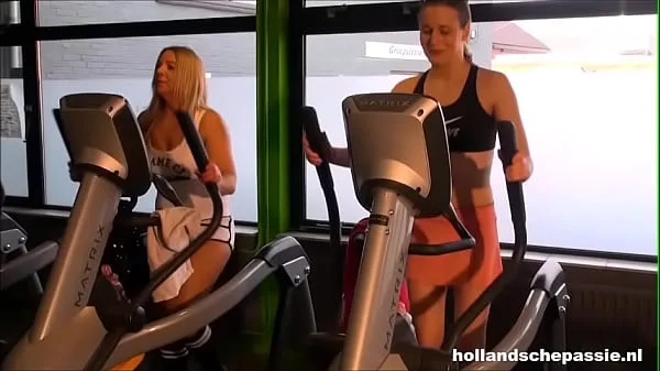 Dutch clown visits the gym for sex