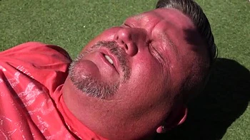 German amateur slut Marina Montana hardcore pool fucking with Ashley Dark in summer sun