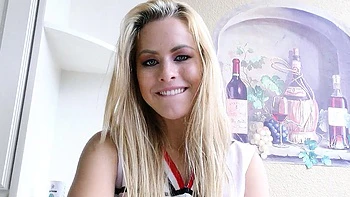 Petite blonde Cheerleader Teen Lilly Ford seduce older Guy next door to Old Young Fuck with Rimjob