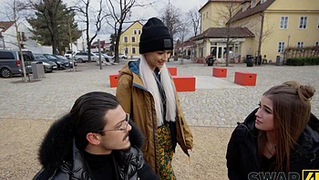 Hot czech threesome with Charlie Dean and stunning babes