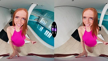 A beautiful sex session of the couple with a red-haired beauty Holly Molly