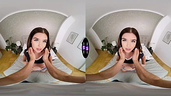 Hungarian hottie Brill Angel rides a big cock in stunning 4k vr peaches scene