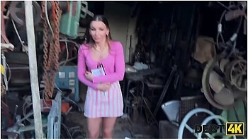 Arina Shy Didnt Pay Her Debt And Got Face Fucked Instead