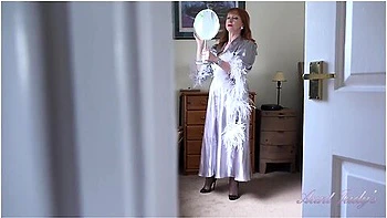 Judys - Your Busty Mature Landlady Mrs. Red Bends Over For You