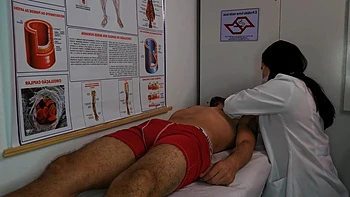 Nurse Gets Excited By Patients Erection