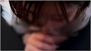 Girl With Glasses Who Does Testicle Licking And Cock Sucking