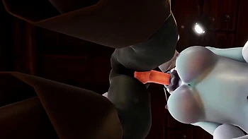 Elf Fucks Night Elf with a Blindfold in the Kitchen - Warcraft Porn Parody