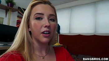 All natural college blondie fucked