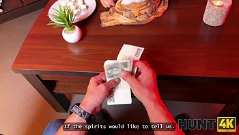 HUNT4K. Spirits told her to suck a big dick and be fucked roughly