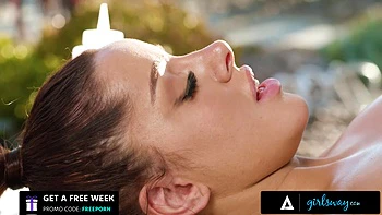 GIRLSWAY - Petite Vanna Bardot Gets Oiled Up By Resort Masseuse Jasmine Sherni - SPANISH SUBTITLES