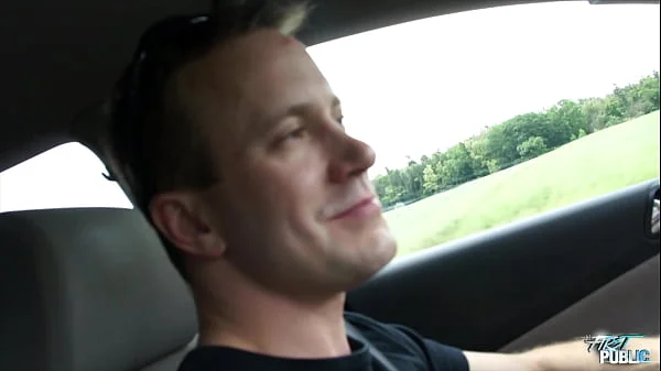 Nasty Sweet Cat and her very first public fuck ever, eating cum included