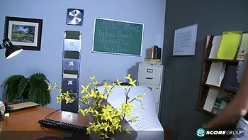 Sex in the Office - Dylan Ryder, Jolie Rain, and Levi Cash - Scoreland