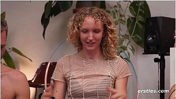 Full Truth Or Dare Game - 3 Hot Babes Pleasure Their Guy Friends Before Climactic Orgy