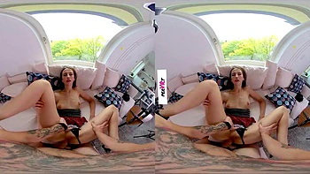 Catwalk Model Gets an Anal Creampie - Hot Teen Amateur Bent Over the Couch Doggystyle and Missionary: VR Porn