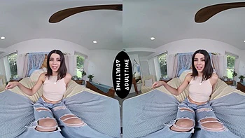 Hot brunette Kylie Rocket enjoys passionate sex with her boyfriend in hd pov