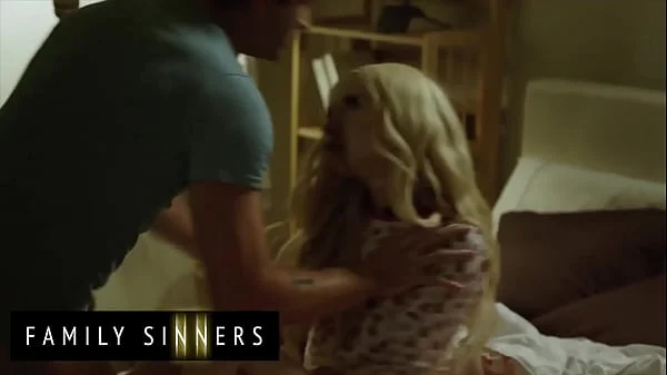 Sexy (Kenzie Reeves) Takes Control Of Her Step Brothers (Nathan Bronson) Big Cock - Family Sinners