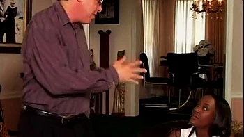 Hot ebony babes ride white cock