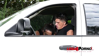 Alison Tyler & her hubby test fuck new mattress on the back of their truck GP699