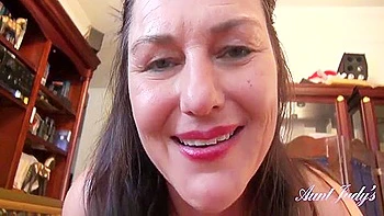 Your 55yo Mature Hairy Step- Joana Massages You And Jacks You Off