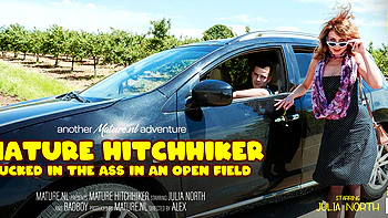 Mature Hitchhicker Gets Fucked In The Ass
