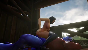 Big Blue Dick Anal : Warcraft Porn Parody