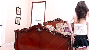 Skinny Virgin Teen 18+ Caught And Seduce To Interracial Fuck By Black