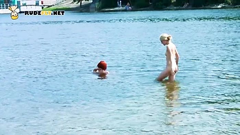 Nudist Really Likes Exposing Herself And Showing Off