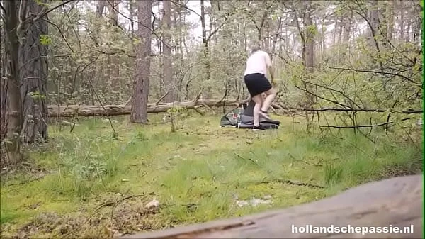 Dutch slut fucked in the woods