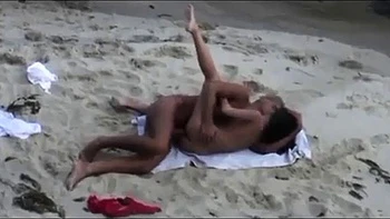 Couple fuck on a beach: Doggy, Cowgirl  Missonary Porn