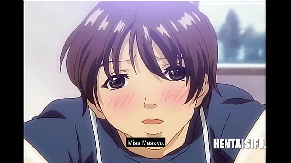 Pro Stain Remover Helps Japanese MILFs With Sex Stains (ENG SUB HENTAI)