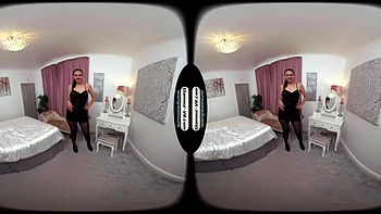 Lotta Black Stylish Party Mini-Dress With Black Glossy Legwear