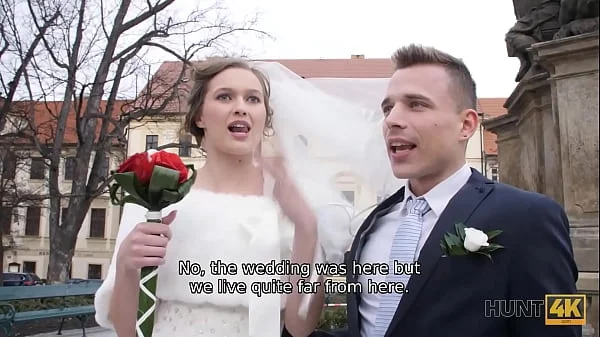 HUNT4K. For cash mature guy gets the opportunity to fuck pretty bride